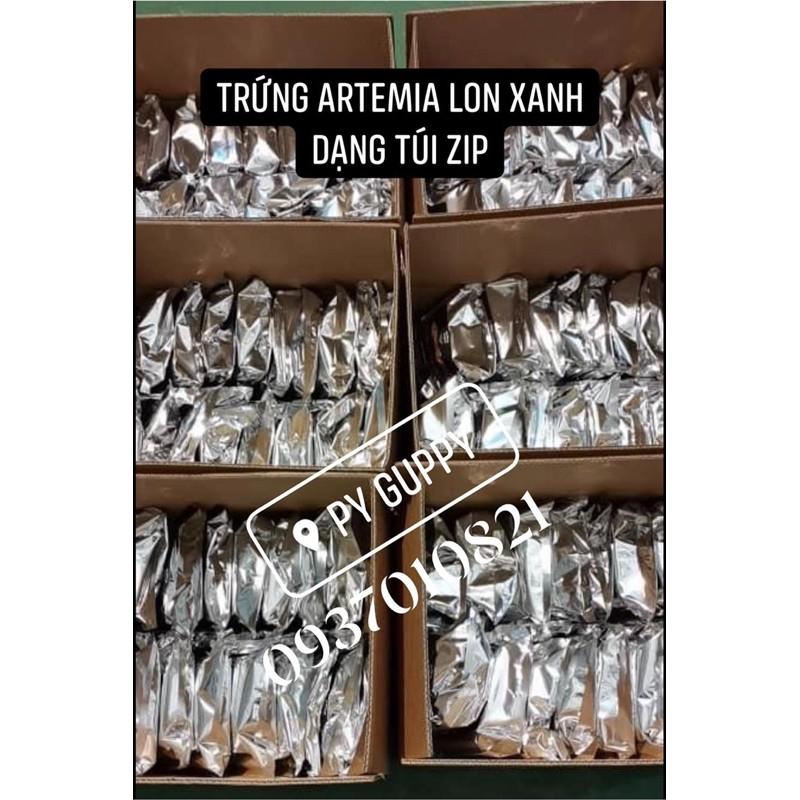 ARRTEMIA XANH BAO NỞ DẠNG TÚI ZIP - cùng công ty lon xanh