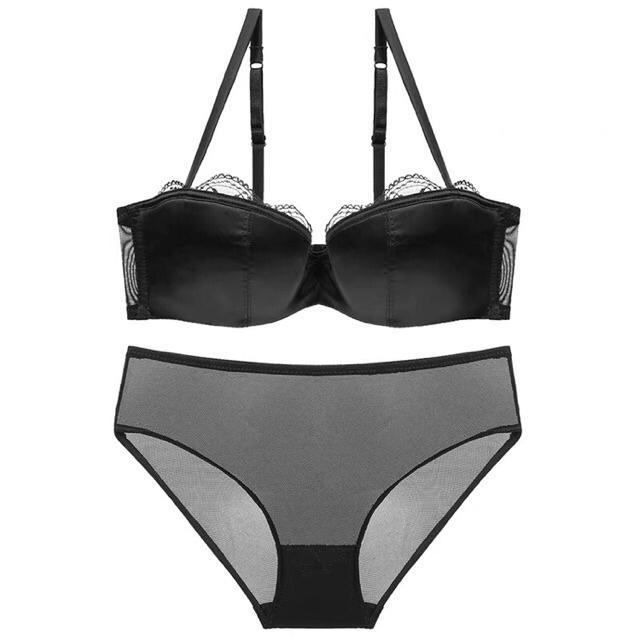 Bộ Đồ Lót Có Gọng Đệm Mỏng Vải Satin S125