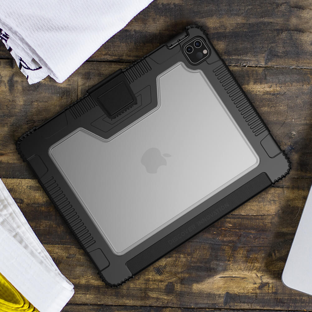 Bao da iPad Pro 11 2020 chống sốc hiệu Nillkin Bumber có ngăn đựng bút chống va đập, mặt lưng show Logo táo, cơ chế smartsleep - Hàng chính hãng