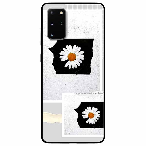 Ốp lưng in cho Samsung S20 Plus Mẫu Hai Khung Hoa Cúc