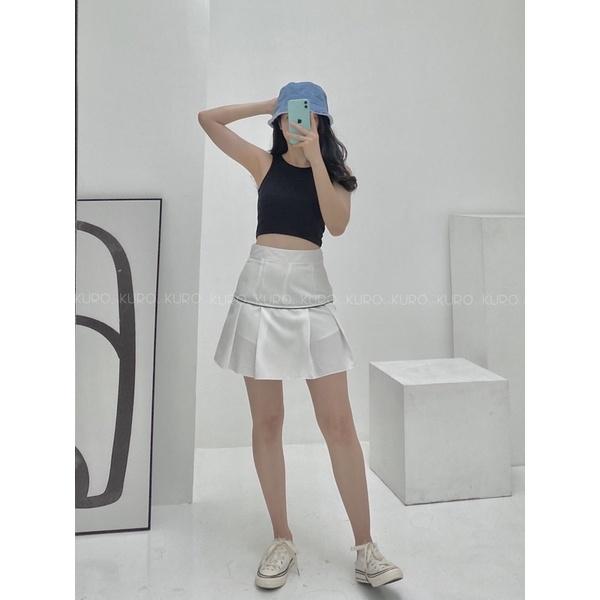 Áo croptop sát nách trơn 4 màu