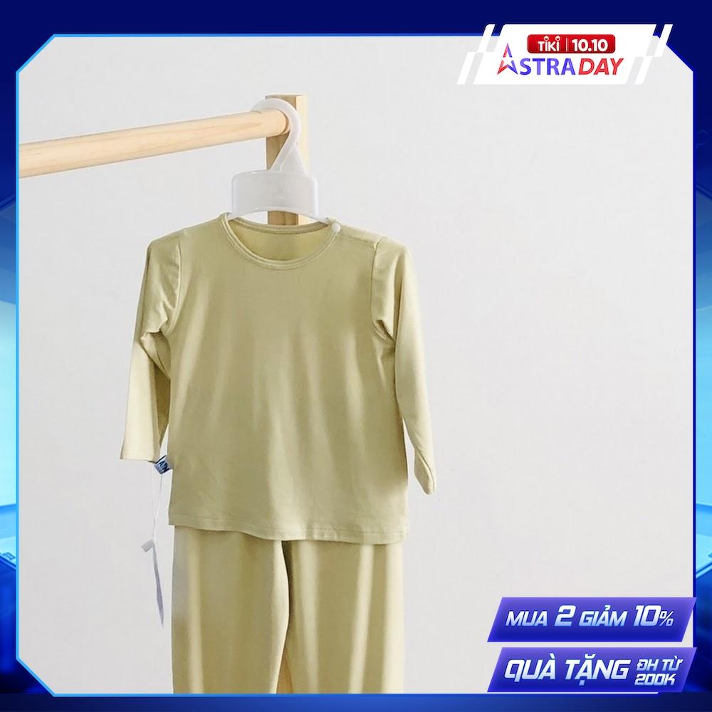 Bộ quần áo dài unisex Xanh cỏ úa thun tre - AICDBGFBVMQA - AIN Closet