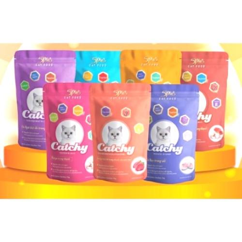 Pate Catchy cho mèo 5Plus goi 70gr