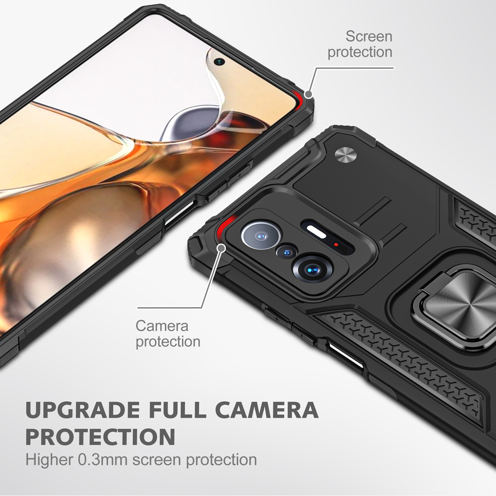 Ốp lưng cho Xiaomi 11T/11T Pro 5G chống sốc Kemeng kèm nhẫn xoay