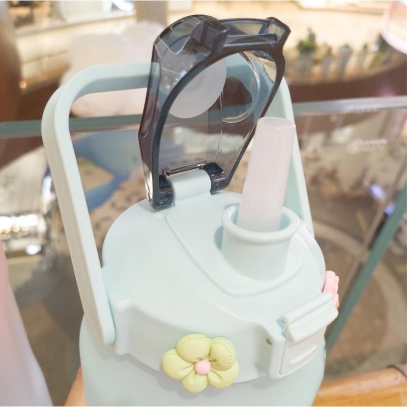 Bình nước nhắc nhở uống nước mỗi ngày in hình 3D dung tich 2 lít