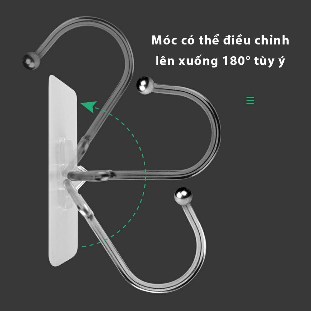 Móc Treo Đồ Dán Tường Siêu Dính, Siêu Chịu Lực  - Móc Treo Quần Áo, Đồ Nhà Tắm, Nhà Bếp