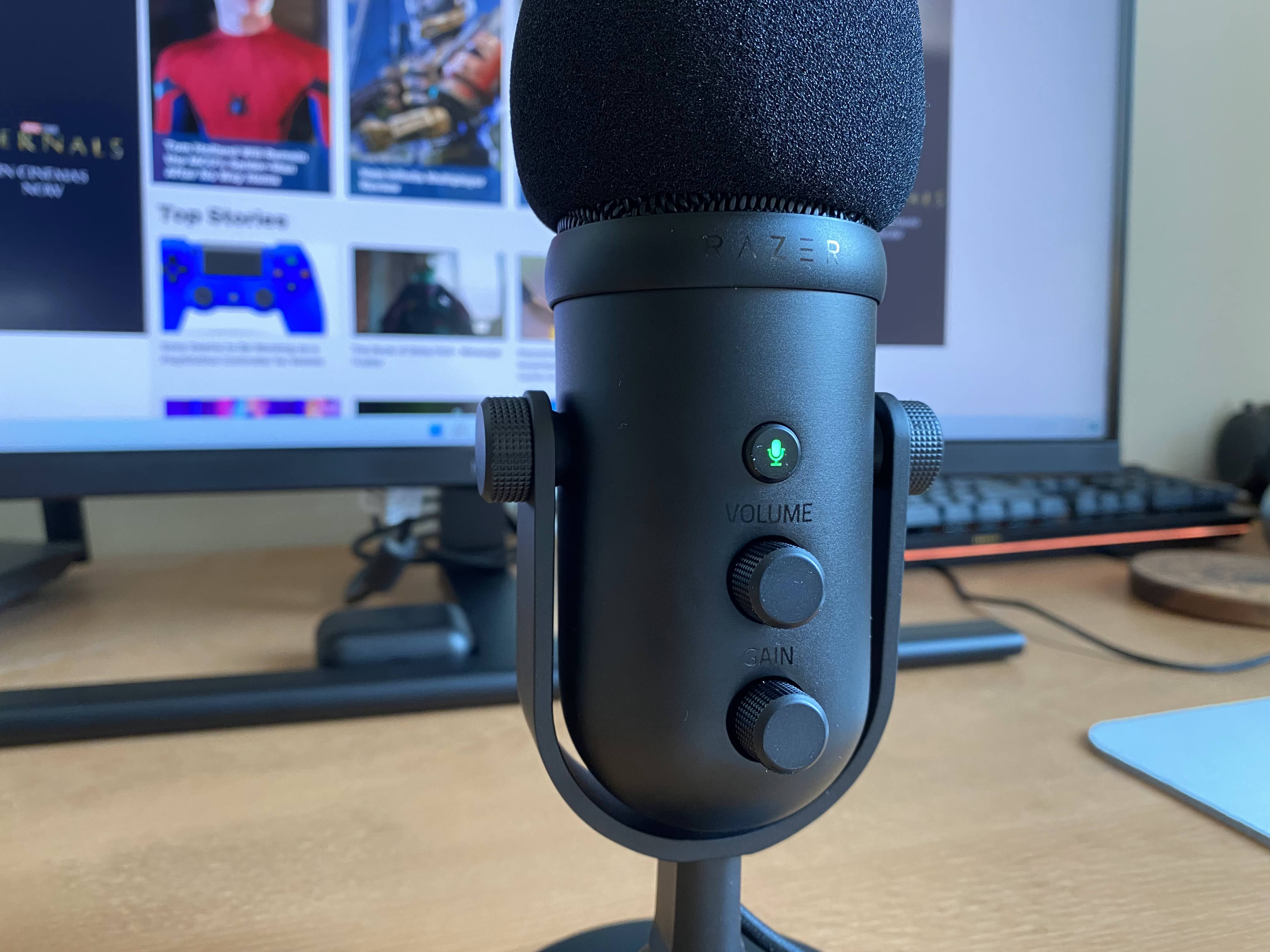 Thiết bị thu âm Razer Seiren V2 Pro-Professional Grade USB Microphone_Hàng chính hãng