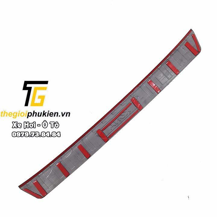 COMBO Nẹp bước chân và ốp chống trầy cốp Hyundai Kona vân Carbon