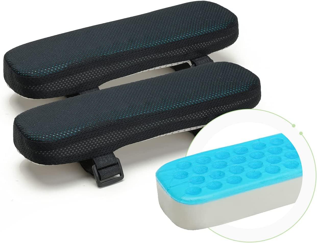 Ghế Tay Gel Làm Mát Miếng Lót Ghế Văn Phòng Tay Với Mút Tay Đệm 2 Bộ