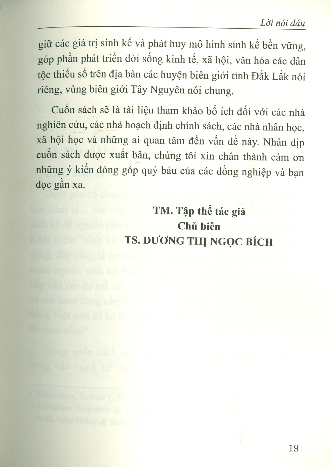 Sinh Kế Dân Tộc Thiểu Số Vùng Biên Giới Tỉnh Đắk Lắk (Sách chuyên khảo)