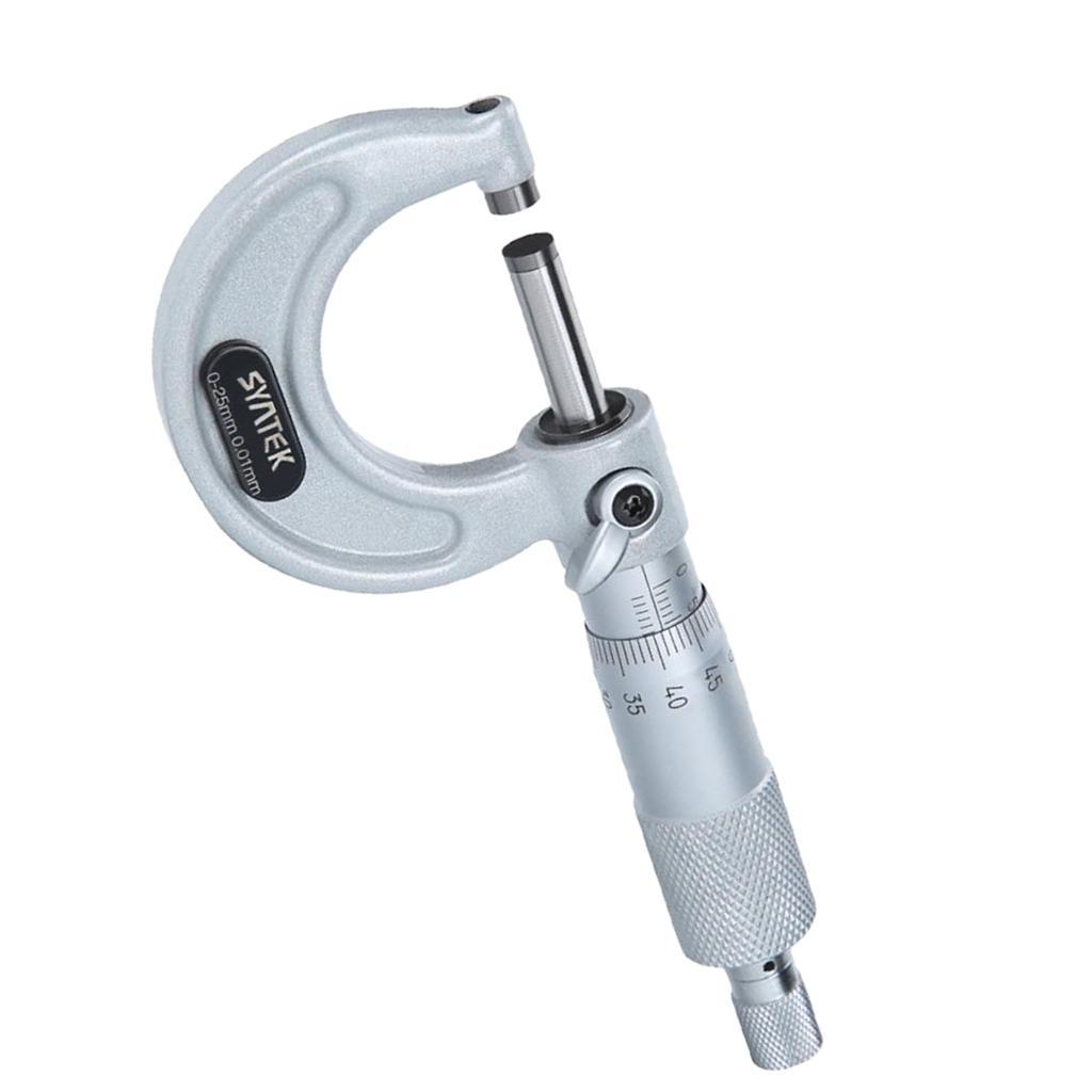 Precision Outside Micrometer OD Outside Diameter Gauge Measuring Tool 0-100mm/0-1 inch, 1-2 inch, 2-3 inch, 3-4 inch, 0.01mm