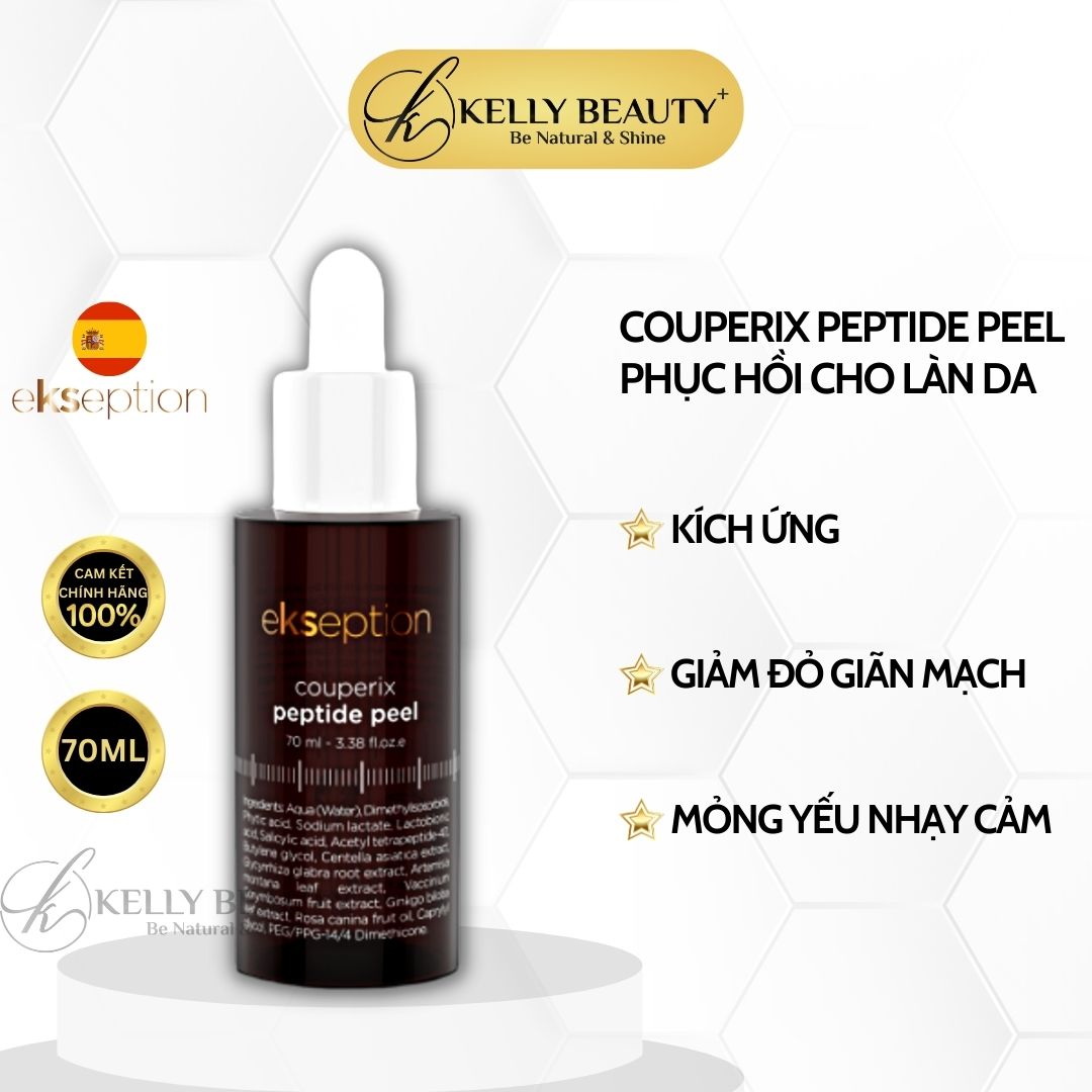 ekseption Couperix Peptide Peel - Phục Hồi Da Mỏng Yếu, Giãn Mao Mạch - Kelly Beauty