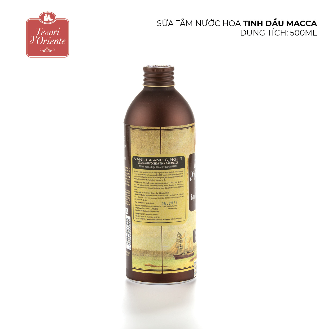 Sữa tắm nước hoa Tesori d'Oriente Tinh dầu Macca 500ml