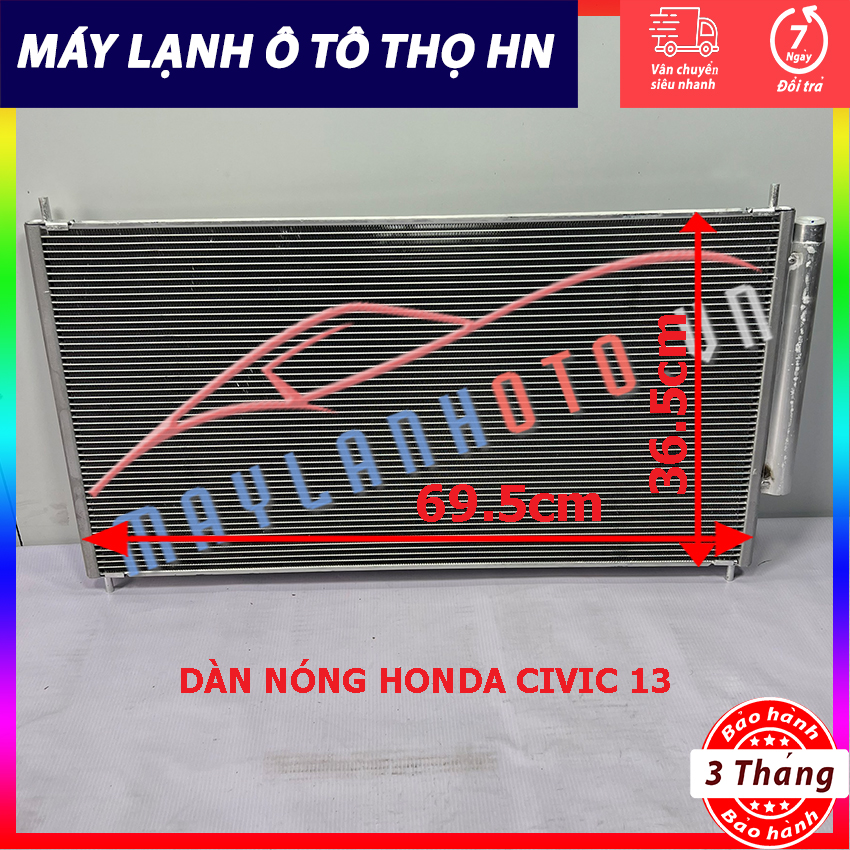 Dàn (giàn) nóng Honda Civic đời 2013 Hàng xịn Thái Lan (hàng chính hãng nhập khẩu trực tiếp)