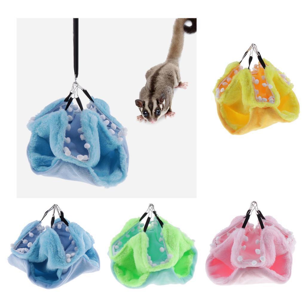 Small Animal Birds Cozy Hammock Winter Warm Nest For Hamster Birds Parrot Green