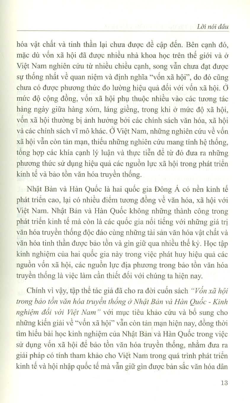Vốn Xã Hội Trong Bảo Tồn Văn Hóa Truyền Thống ở Nhật Bản Và Quốc - Kinh Nghiệm Đối Với Việt Nam
