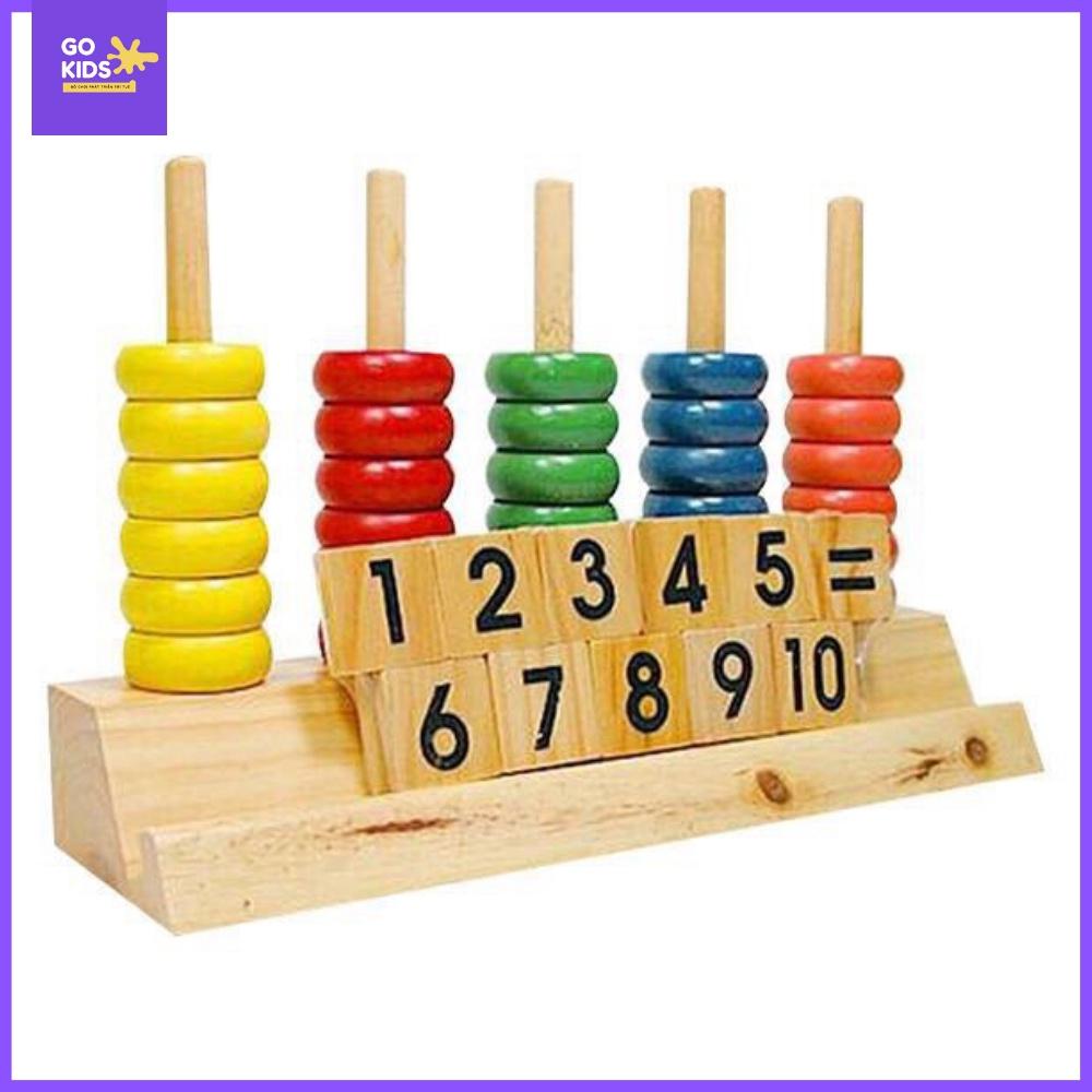 Đồ chơi bằng gỗ Bộ bàn tính học đếm và học số