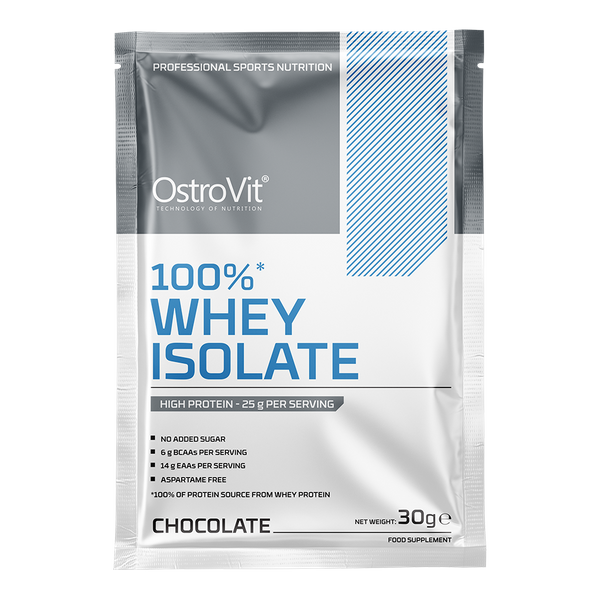 Hình ảnh Sữa Bột Whey Protein Isolate OstroVit 30g/Gói, Set 5 Gói | Nhập khẩu Ba Lan