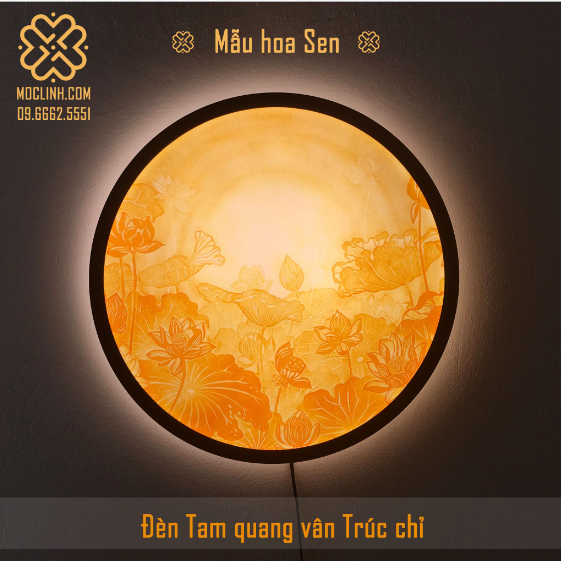 Đèn tam quang mica chính hãng Mộc Linh