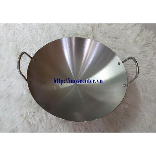 Chảo xào sâu lòng – Chảo inox 2 quai 1 đáy loại lớn / Size 50cm đến 70 cm