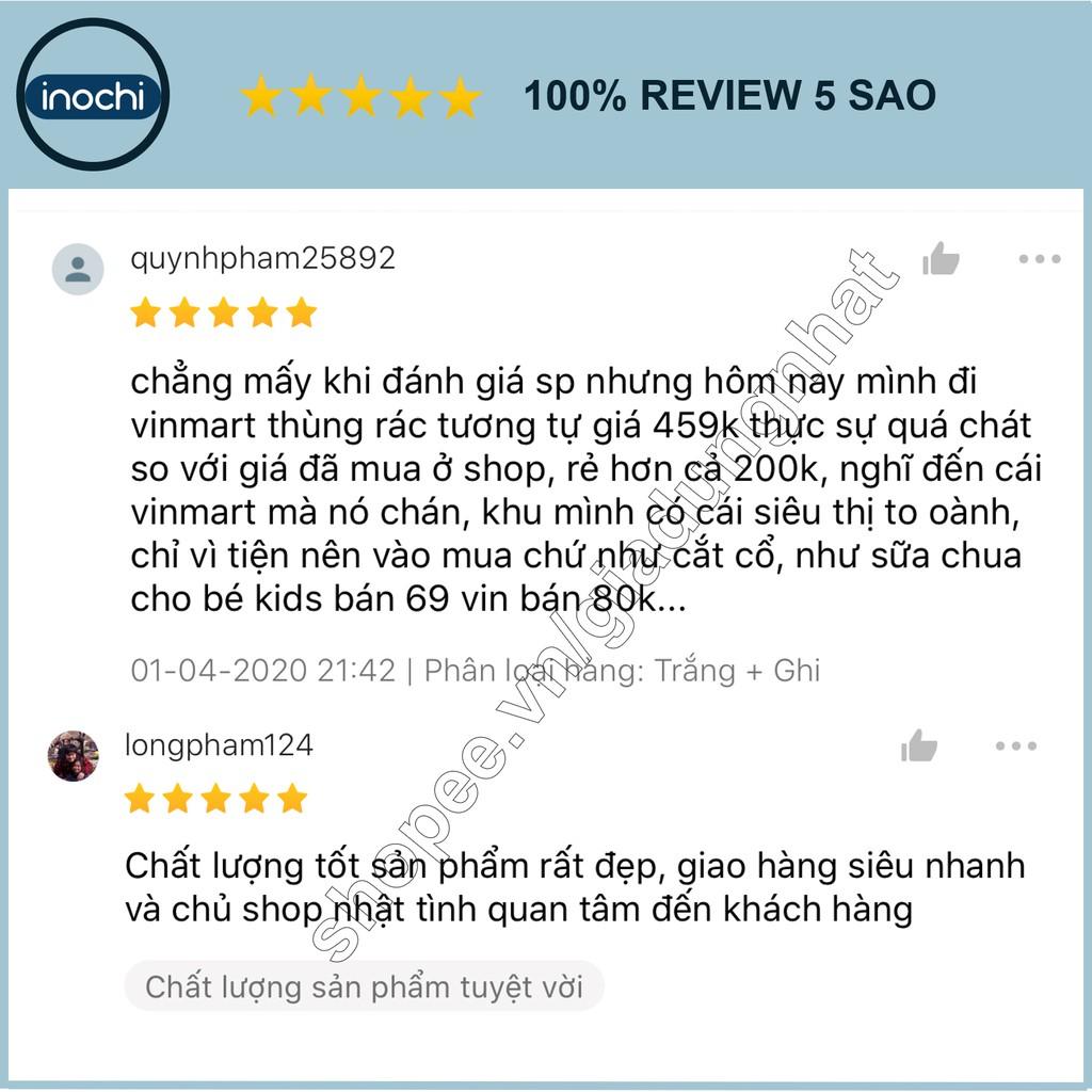 Thùng Rác Nhựa Đạp Chân Nắp Đậy Chữ Nhật Inochi 20 Lít Làm Sọt Rác Văn Phòng,Đựng Rác Gia Đình, Trong Nhà, Ngoài Trời