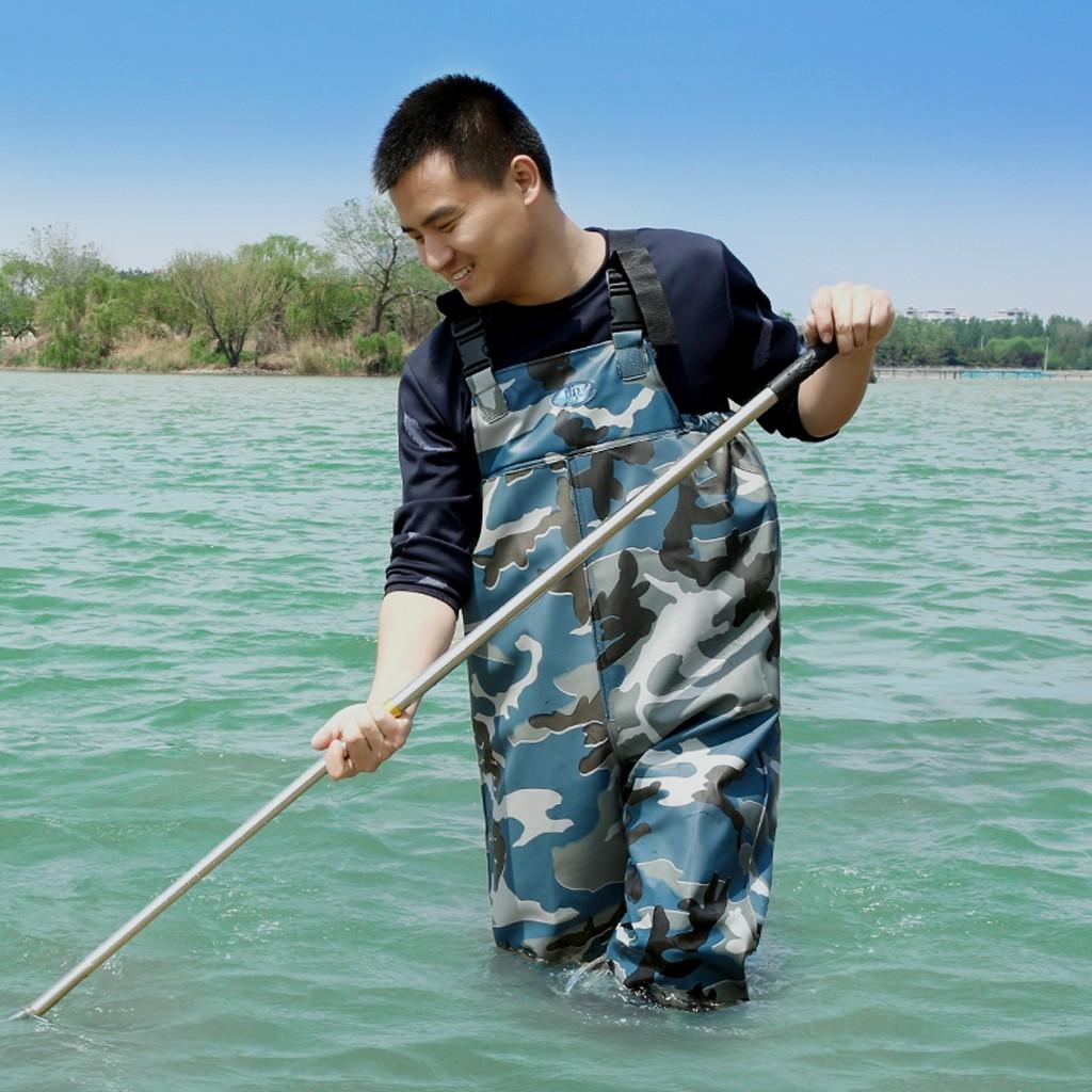 Xả Bộ yếm lội nước cao su, ủng liền quần đi mưa, lội nước chống thấm tuyệt đối. Độ dày 0,85 mm