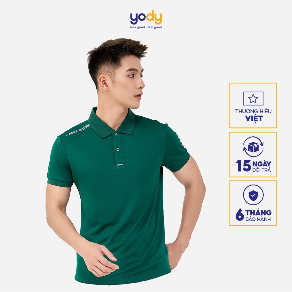 Áo polo nam thể thao YODY in vai phản quang cao cấp thấm hút siêu tốt SAM6107