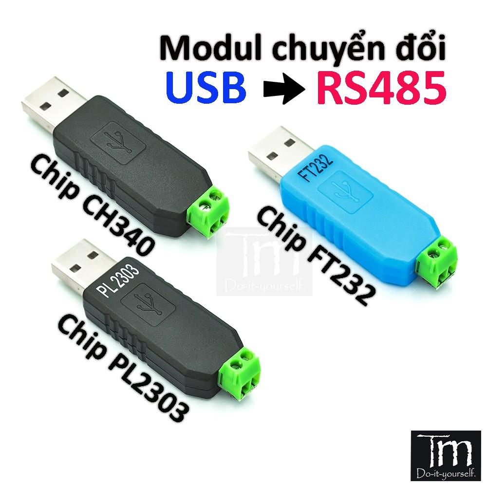 USB Chuyển Đổi TTL Sang RS485 Chip CH340 - PL2303 - FT232