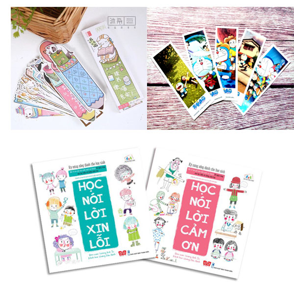 Kỹ năng sống dành cho học sinh (Combo Học nói lời xin lỗi &amp; Học nói lời cảm ơn Tặng 01 Bookmark sành điệu)