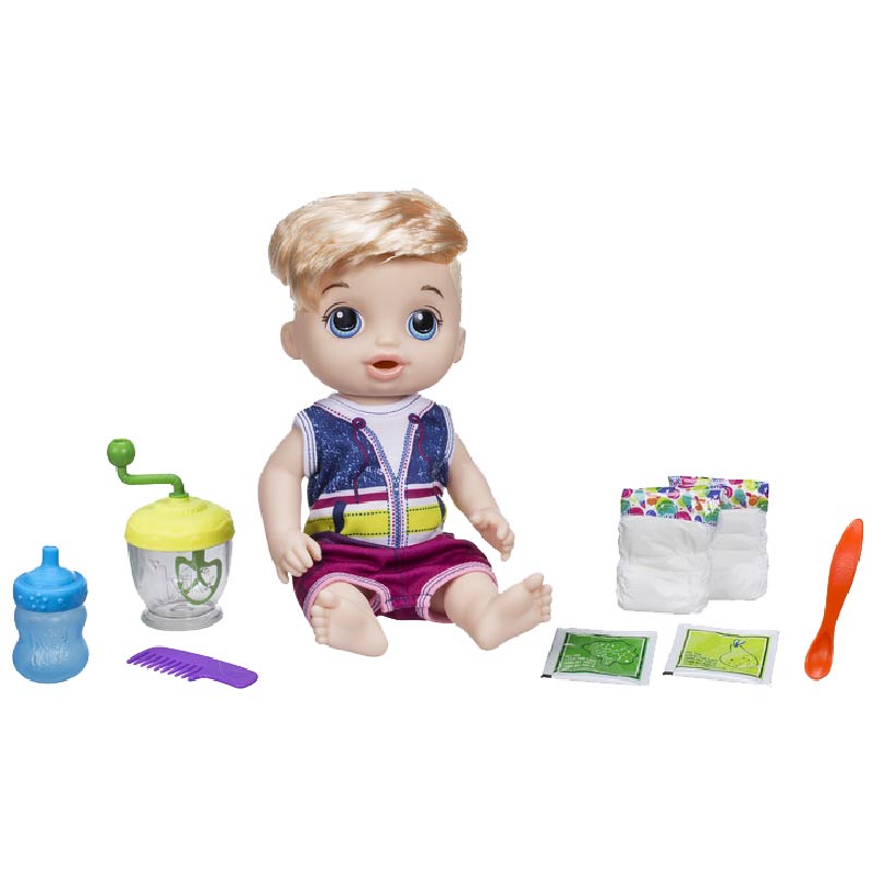 Bộ đồ chơi búp bê bé cưng ăn dặm Peter Baby Alive