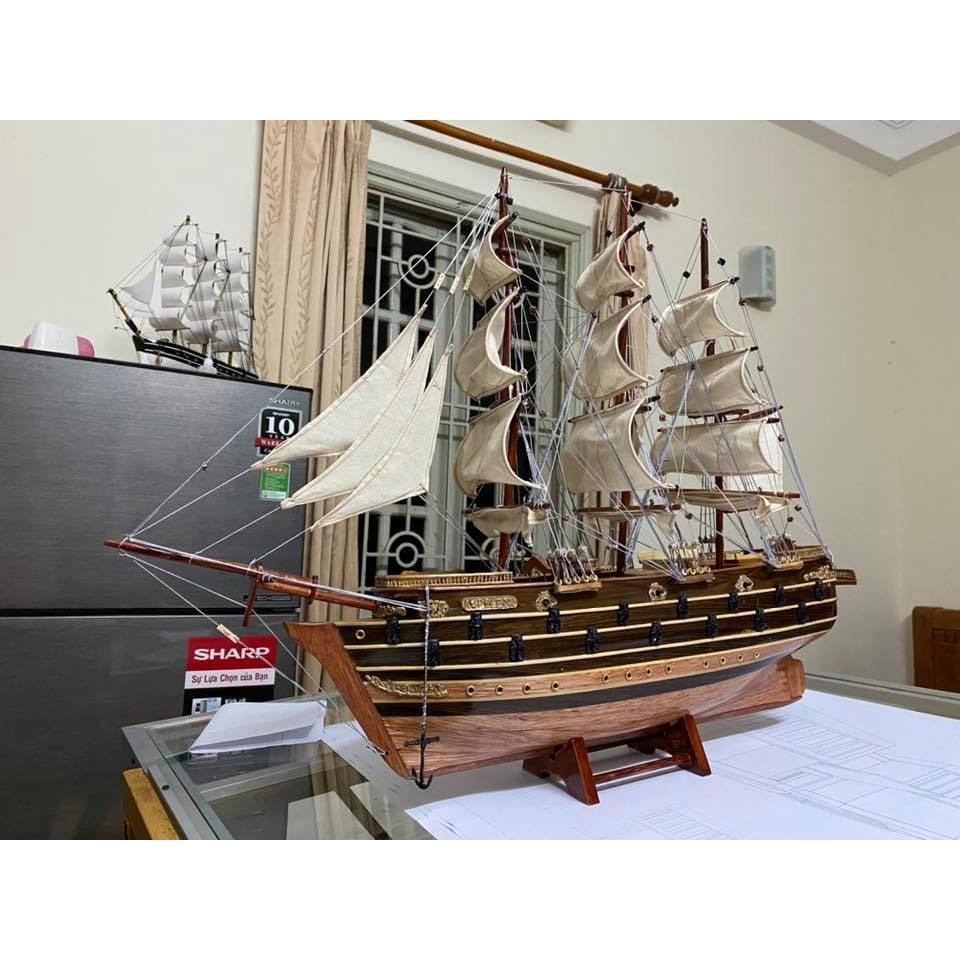 Mô Hình Thuyền Buồm NAPOLEON - Loại I - Dài 78cm-thân thuyền dài 60cm