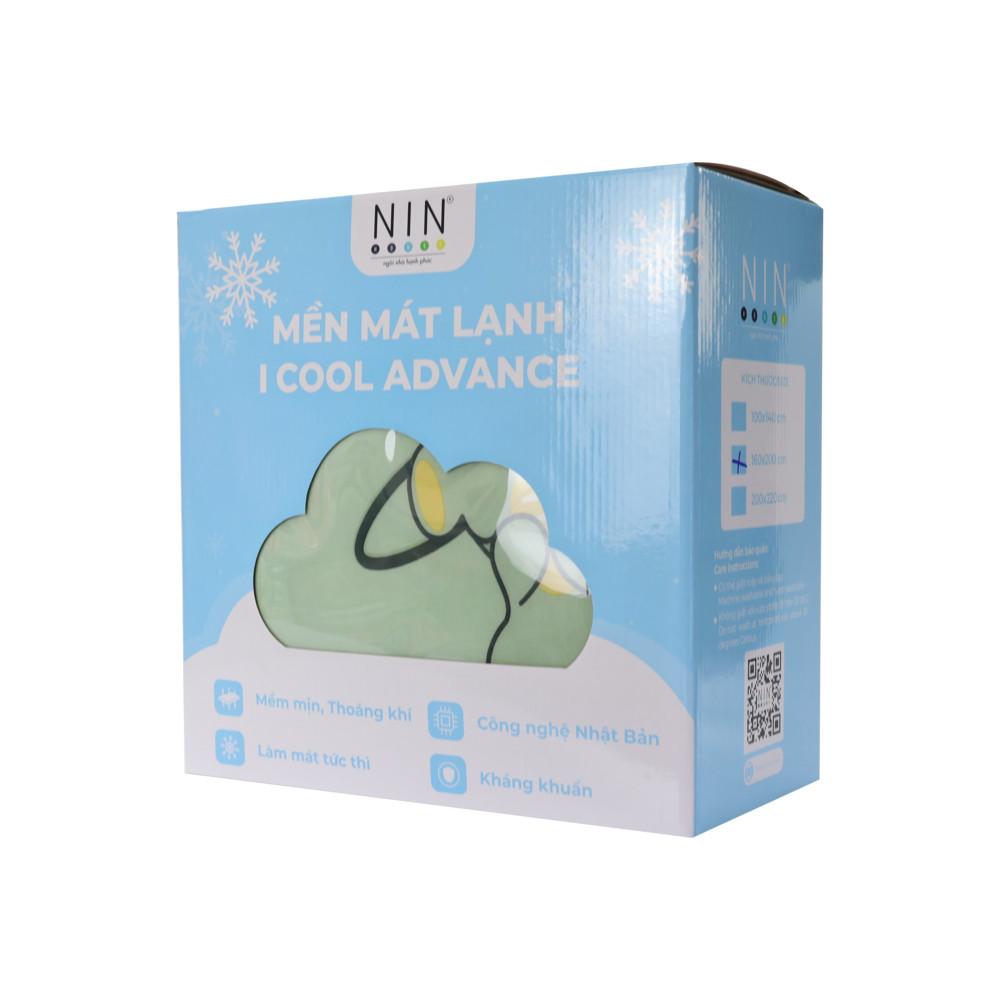 [CHĂN HÈ MÁT LẠNH] Mền lạnh I Cool Advance NIN House NM8023 2mx2m2 khủng long xanh | Chần Ice Silk lạnh như tencel, Chăn điều hoà nhiều độ