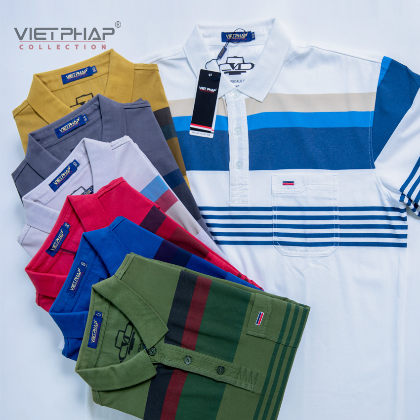 [MUA 1 TẶNG 1] Áo Thun Polo Nam Tay Ngắn Có Túi Cao Cấp 106 - HÀNG CHÍNH HÃNG VIET PHAP