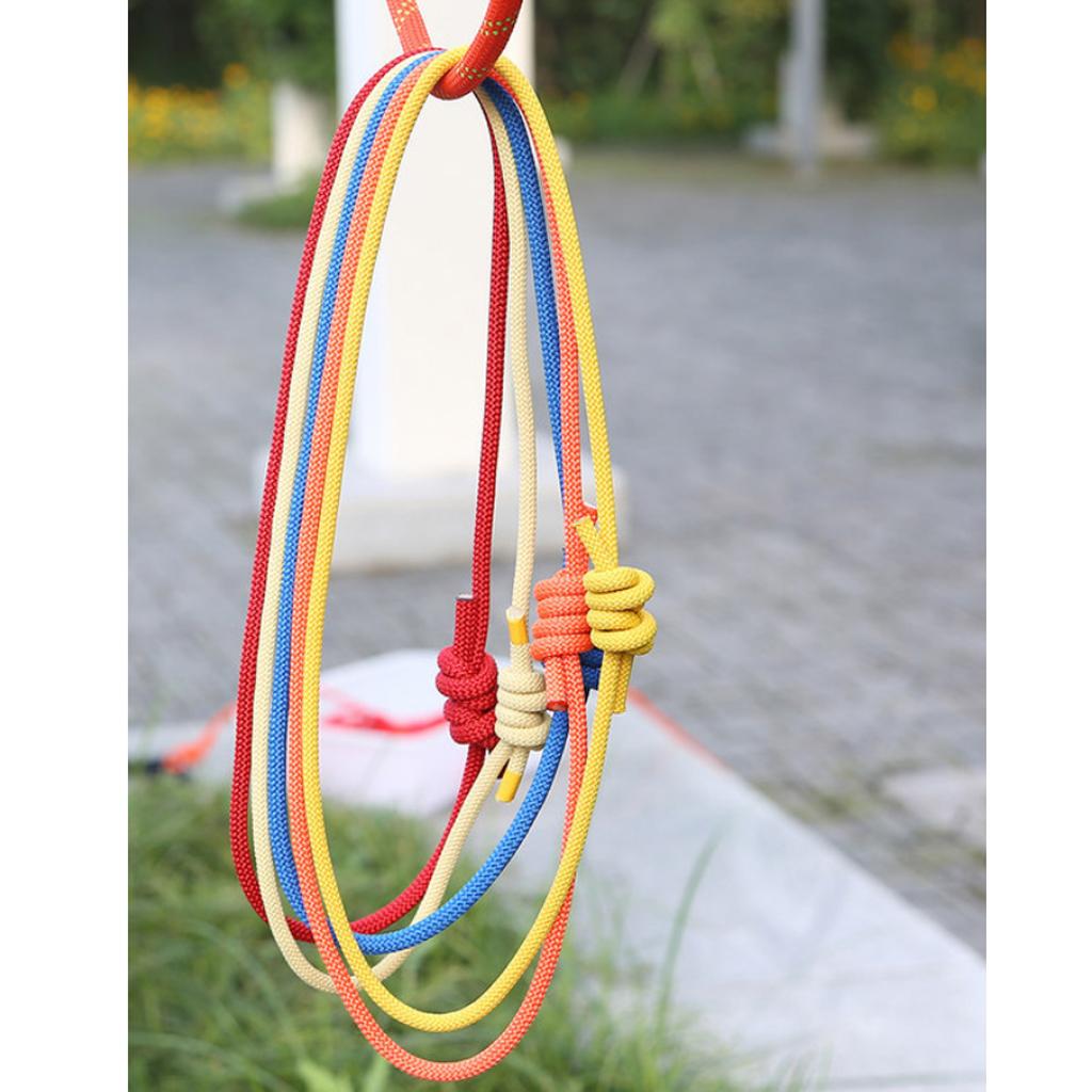 2x6mm Heat Resistant Rock Climbing Knotted Pre-sewn Prusik Cord Red