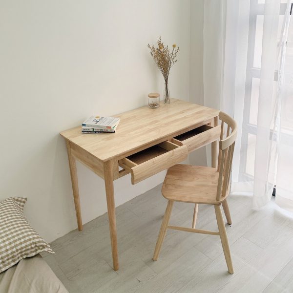 Bàn Làm Việc Gỗ Có Hộc ANHSON1016 - B Table - Natural - gỗ cao su