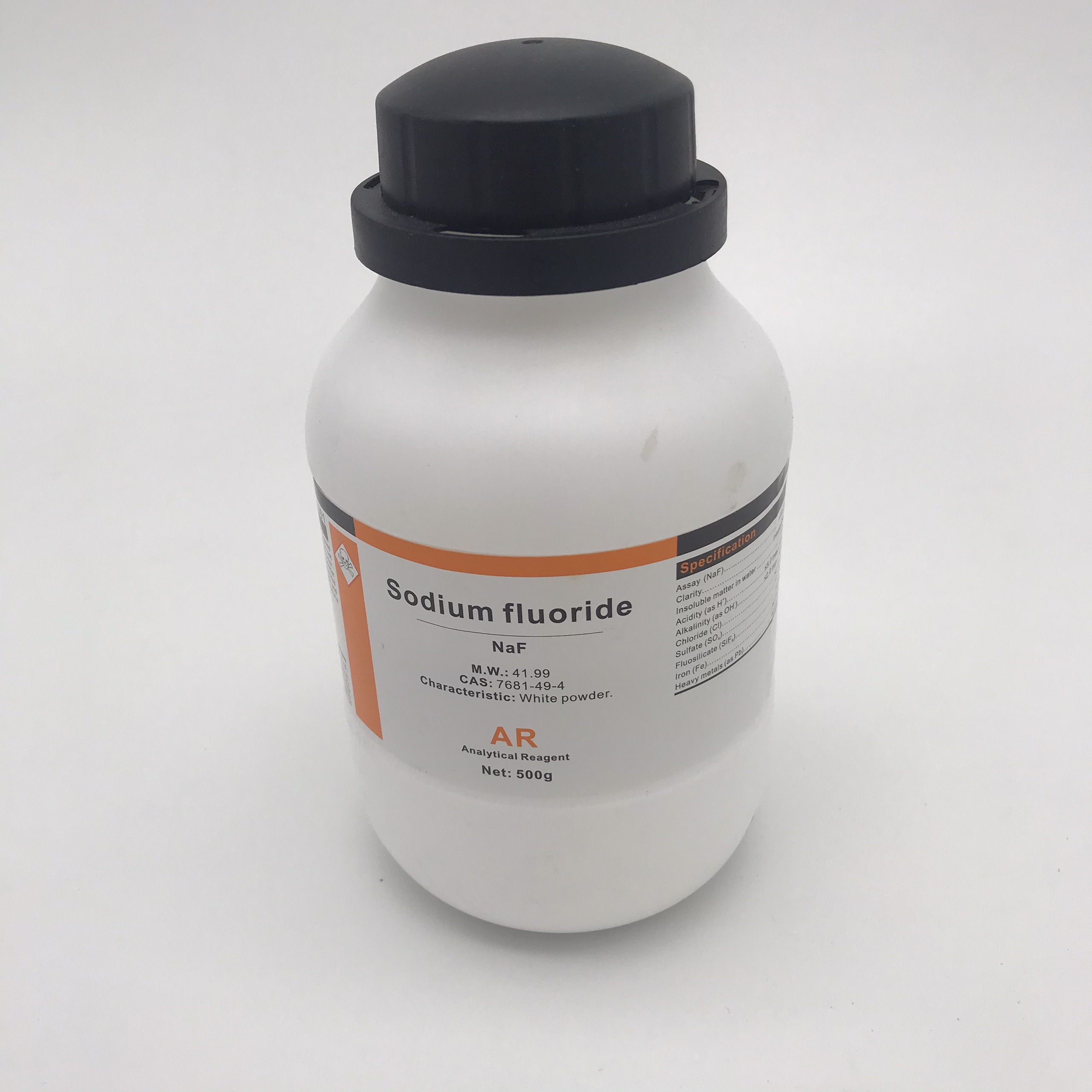 Hóa chất Sodium Flouride (NaF, Chai 500G, AR, Xilong, Cas 7681-49-1)