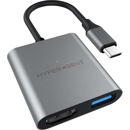 Cổng chuyển đổi HyperDrive 3-in-1 USB-C Hub HD259A - Hàng chính hãng