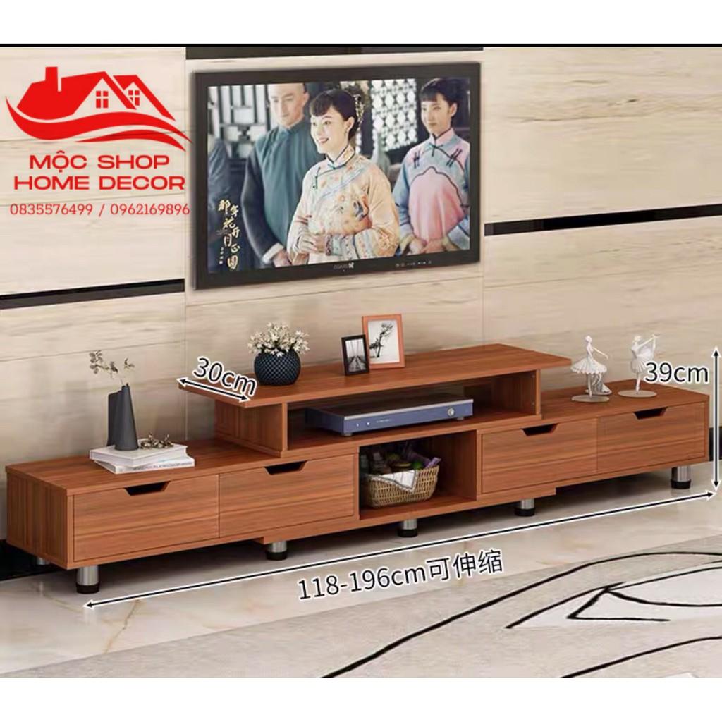 Tủ tivi, tủ kệ tivi phòng khách A1966 (120-190)*30*36cm gỗ MDF 12mm chống thấm