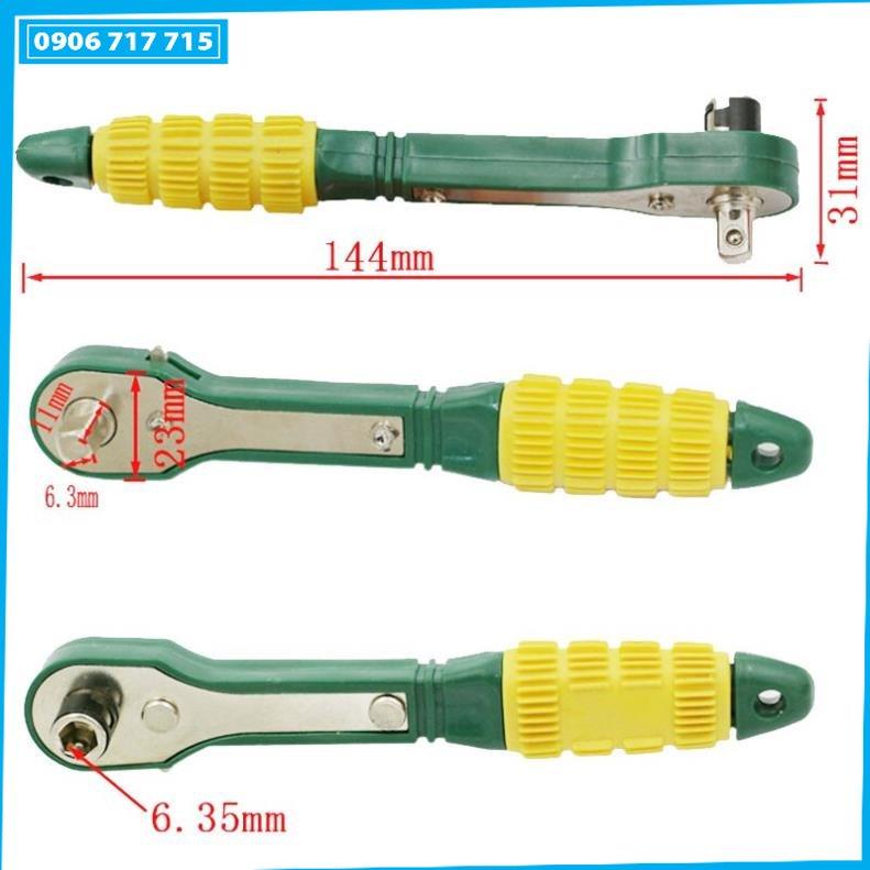 Cờ lê bánh cóc - Chìa Vặn Bánh Cóc Mini Nhanh Chóng Đầu 1 / 4 Bằng Kim Loại