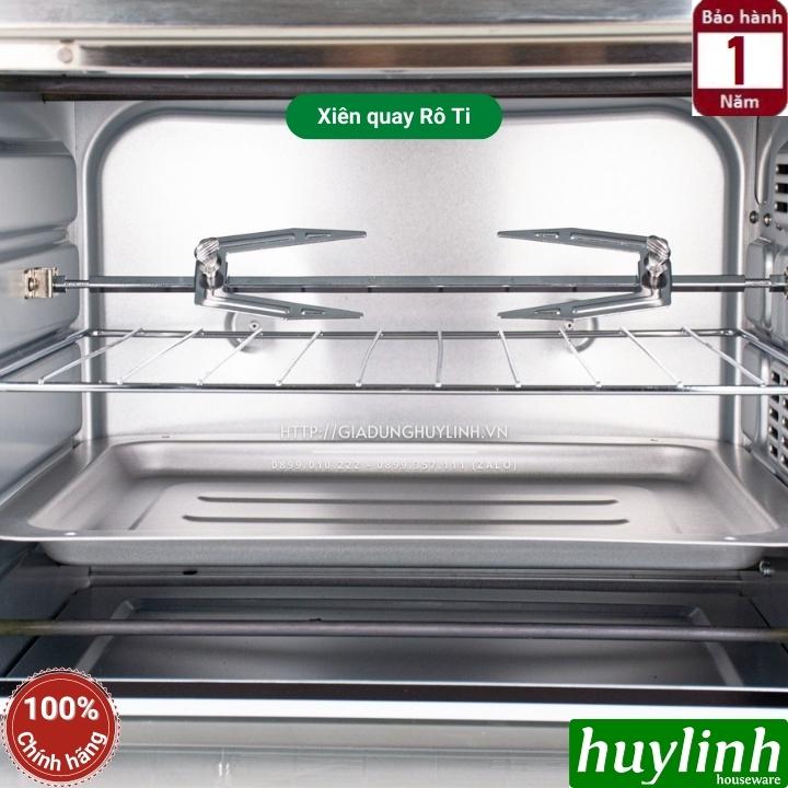 Lò nướng điện Tiross TS9607 - 28 lít - 5 chức năng nướng - 1500W - Hàng chính hãng