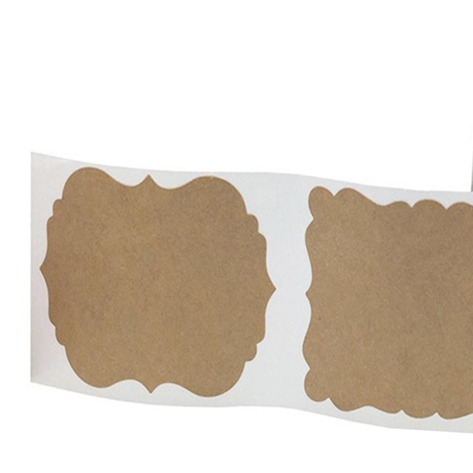 300x Kraft Stickers DIY Label Sticker for Spice Bottle Jars