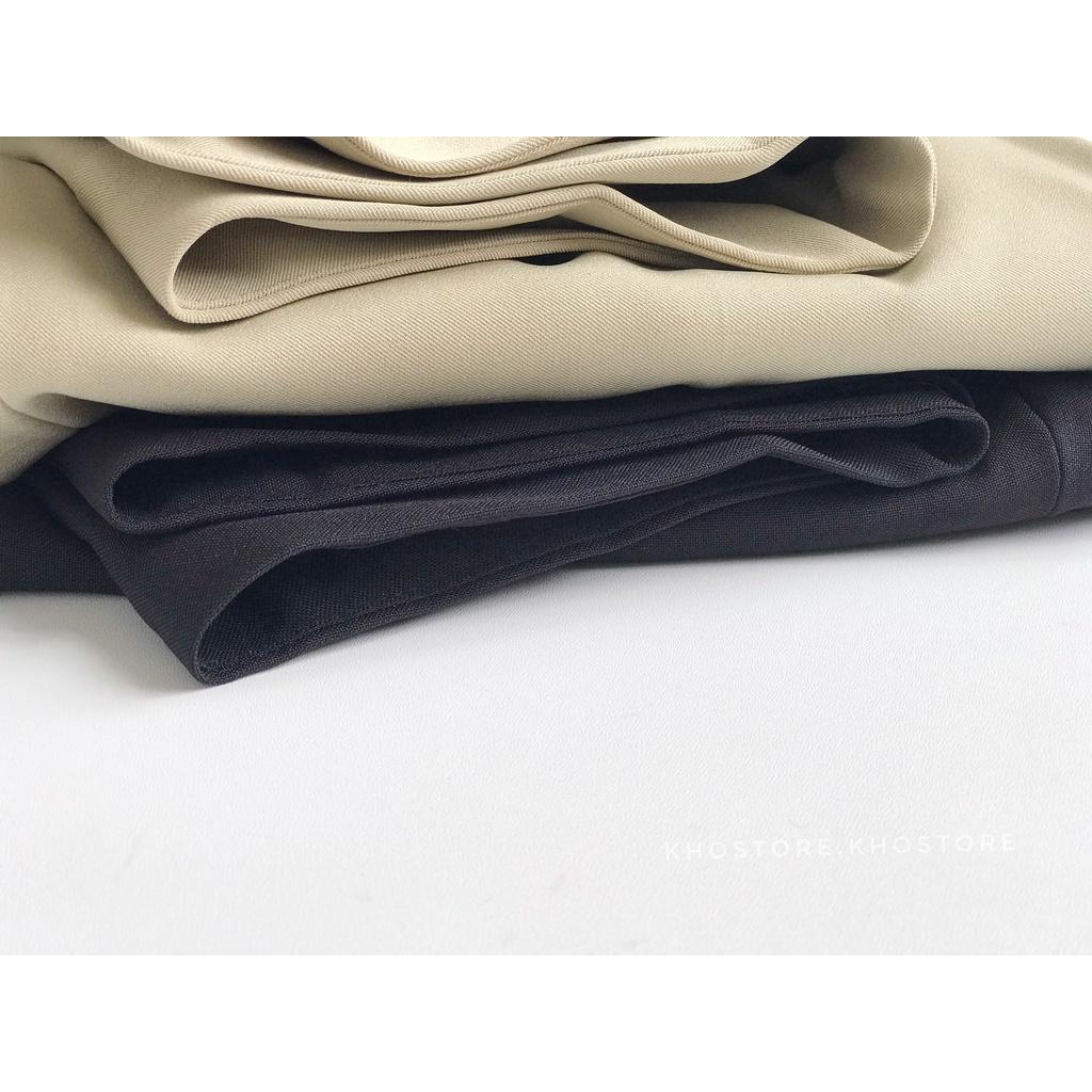 Quần baggy nữ lưng cạp cao, phom cơ bản tôn dáng, chất vải không nhăn, quần công sở nữ đẹp hàng thiết kế, ảnh tự chụp