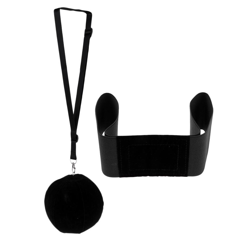 15cm Inflatable Ball + Arm Band Golfer Swing Trainer Assist Posture Correction Training Aid for Unisex Golfer Beginners