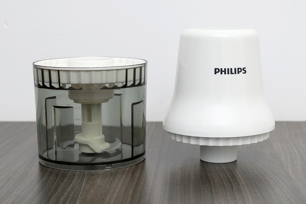 Máy xay thịt mini cầm tay PHILIPS HR1393/00 dung tích 0.7L công suất 450W - Xay ăn dặm, xay cháo cho bé- Hàng Chính Hãng