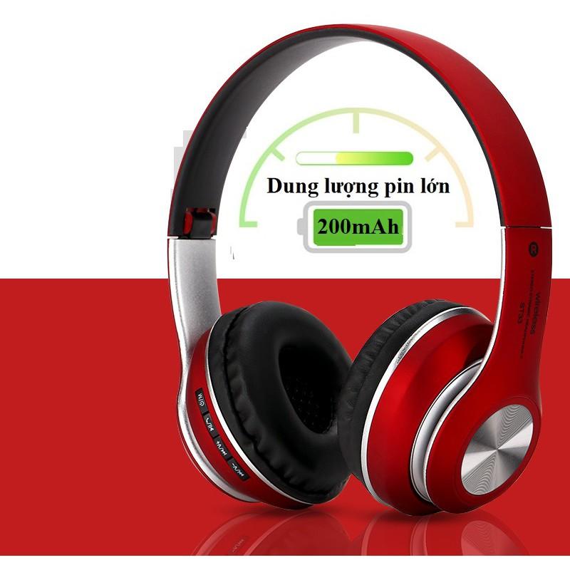 Tai Nghe Chụp Tai ️️ Tai Nghe Không Dây Âm Thanh Sống Động - Tai Nghe Bluetooth ST-33 Hỗ Trợ Thẻ Nhớ, Nghe FM