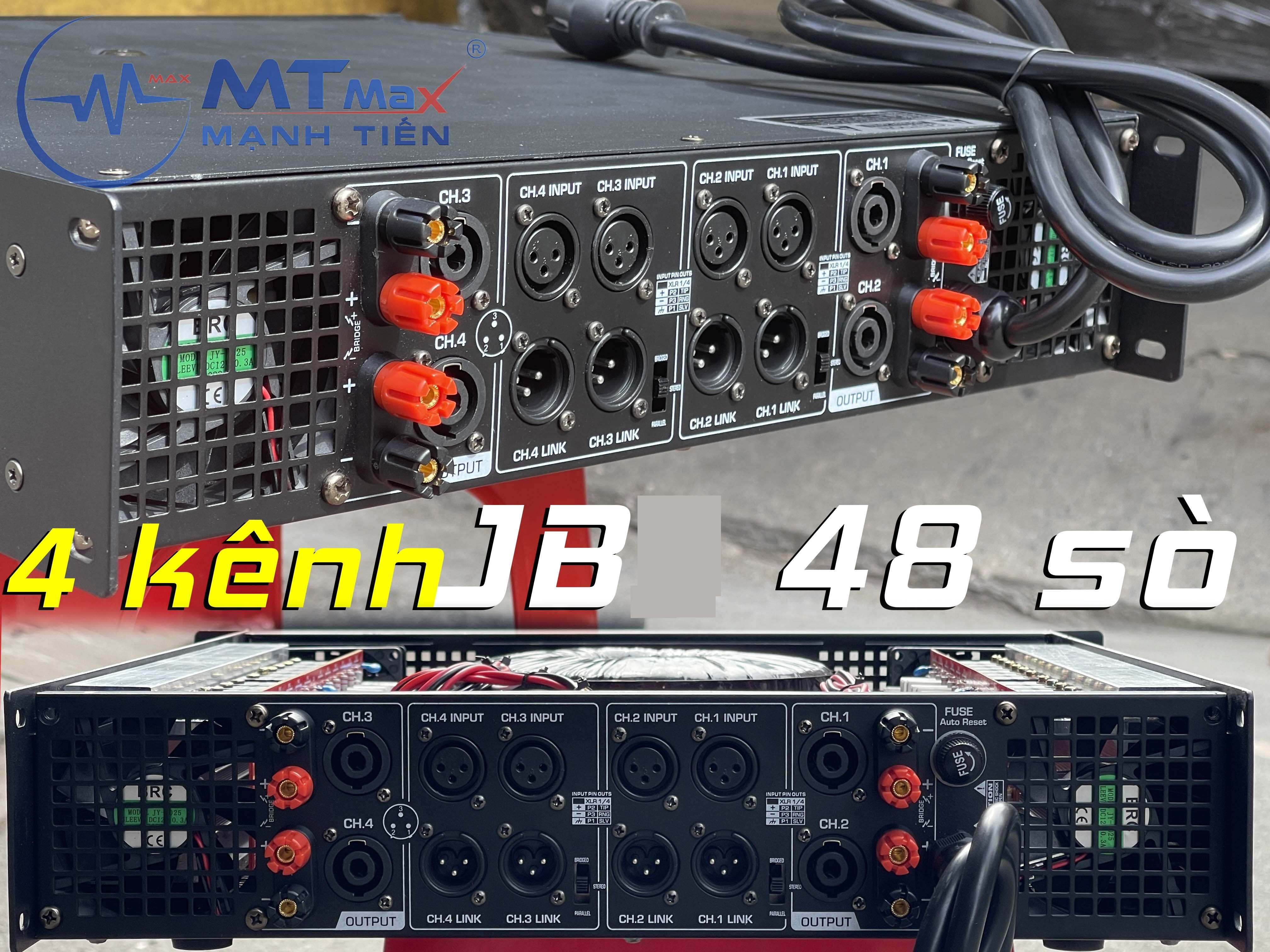 Cục đẩy công suất JB 48 sò - Main công suất 4 kênh, 48 sò cực khỏe 4 quạt tản nhiệt lớn, tăng phô xuyến nguyên chất Tác dụng của Cục đẩy công suất