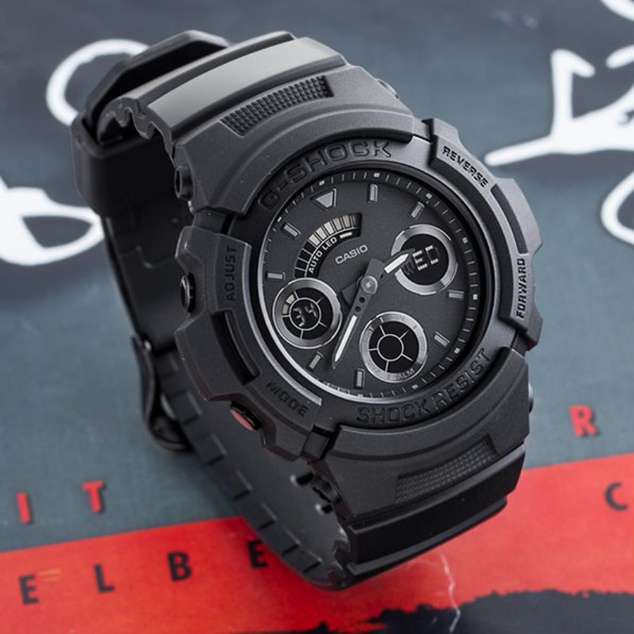 Đồng hồ nam dây nhựa Casio G-Shock chính hãng AW-591BB-1ADR