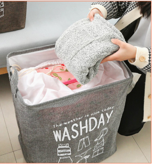 Túi vải đựng chăn màn cỡ lớn có thể gấp gọn, Giỏ đựng quần áo chống thấm nước siêu tiện dụng