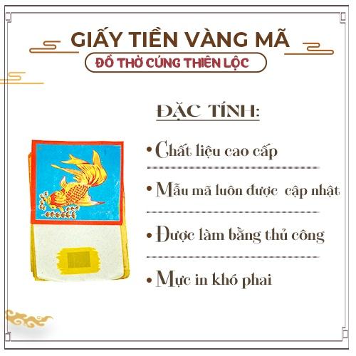 Giấy Tiền Bạc Xúc Cao Cấp Hàng Mã Đồ Thờ Cúng Thiên Lộc - Bó 10 Xấp
