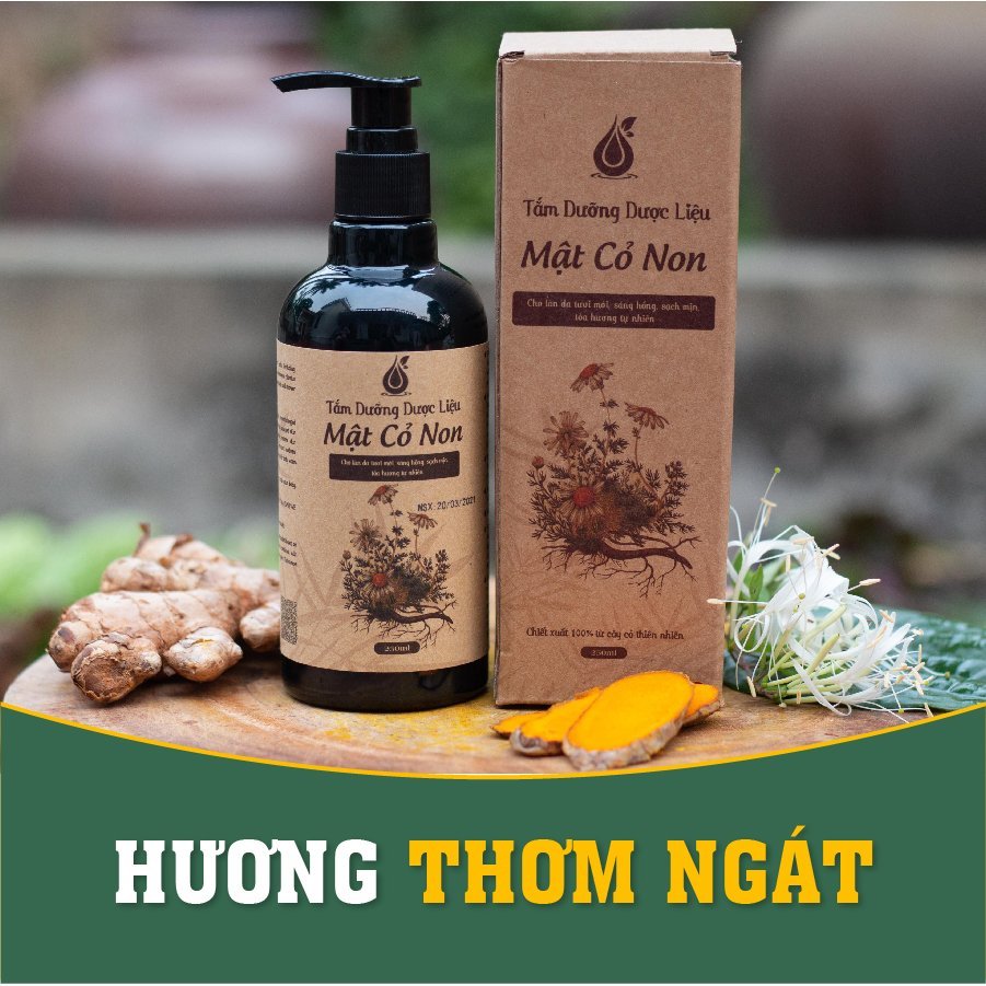 Sữa Tắm Thảo Dược Mật Cỏ Non, Dưỡng Thân - Dưỡng Thể, Sáng Hồng, Sạch Mịn, Tỏa Hương Thơm Ngát 250ml